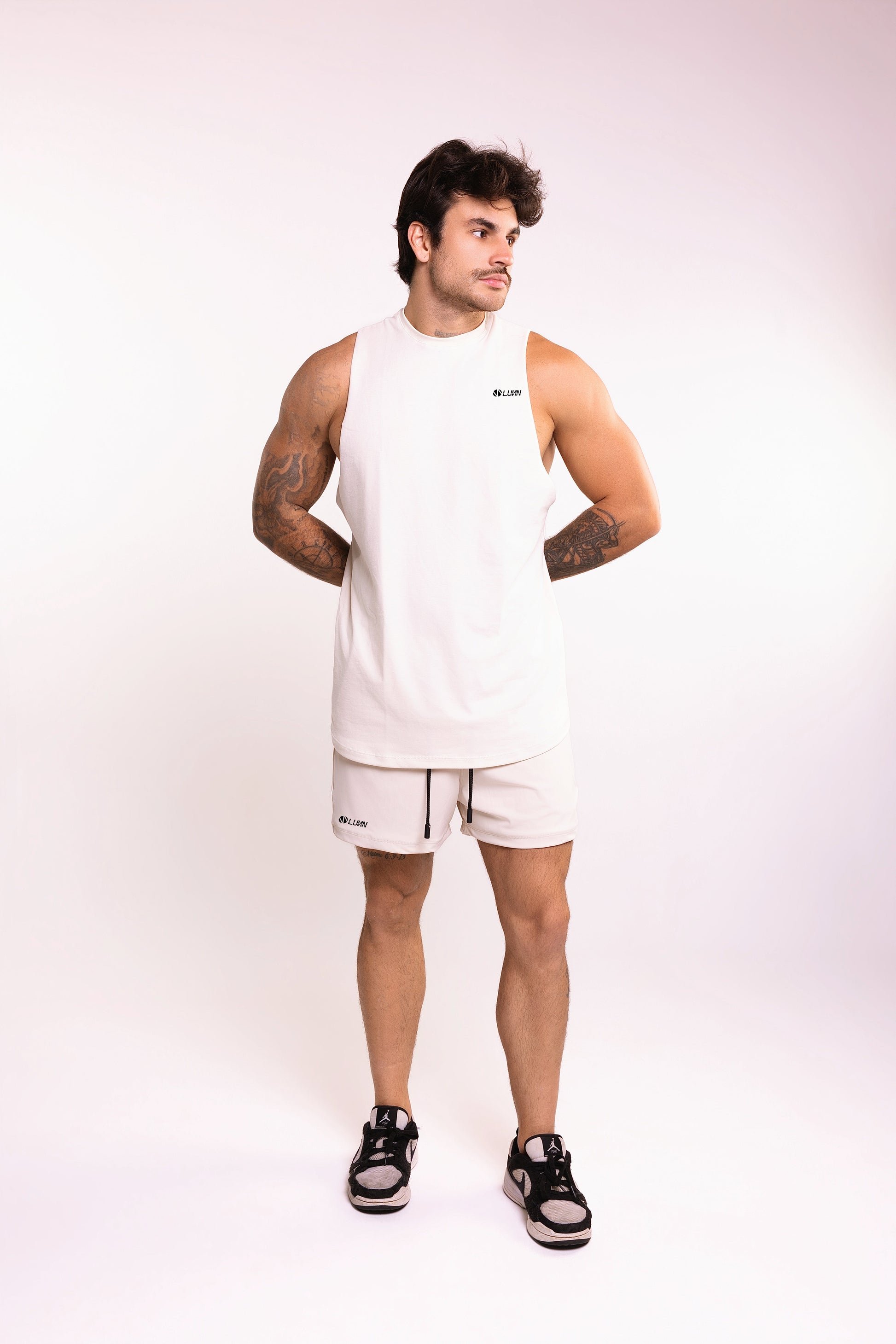 Camiseta Regata Aberta Branco