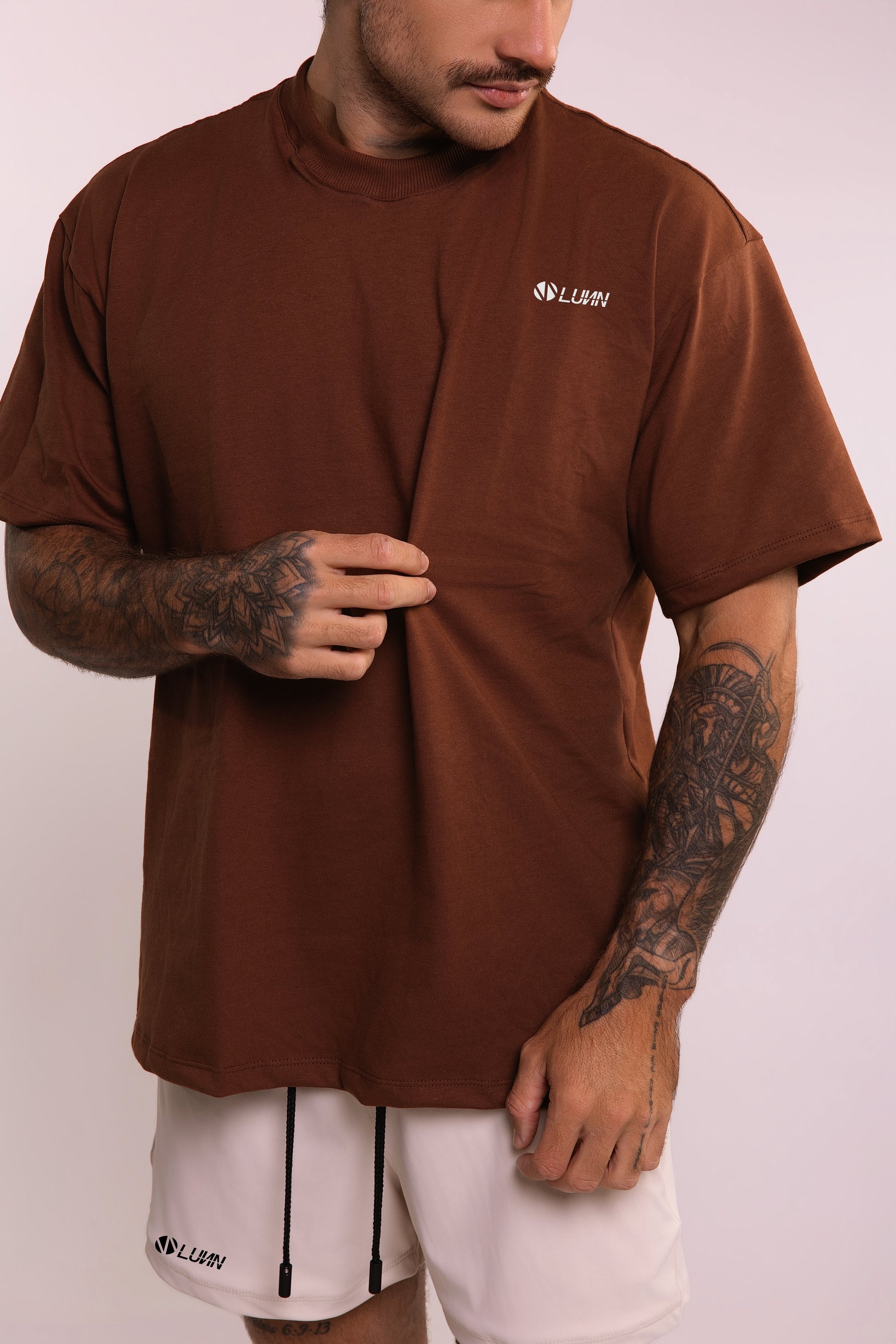 Camiseta Oversized Marrom