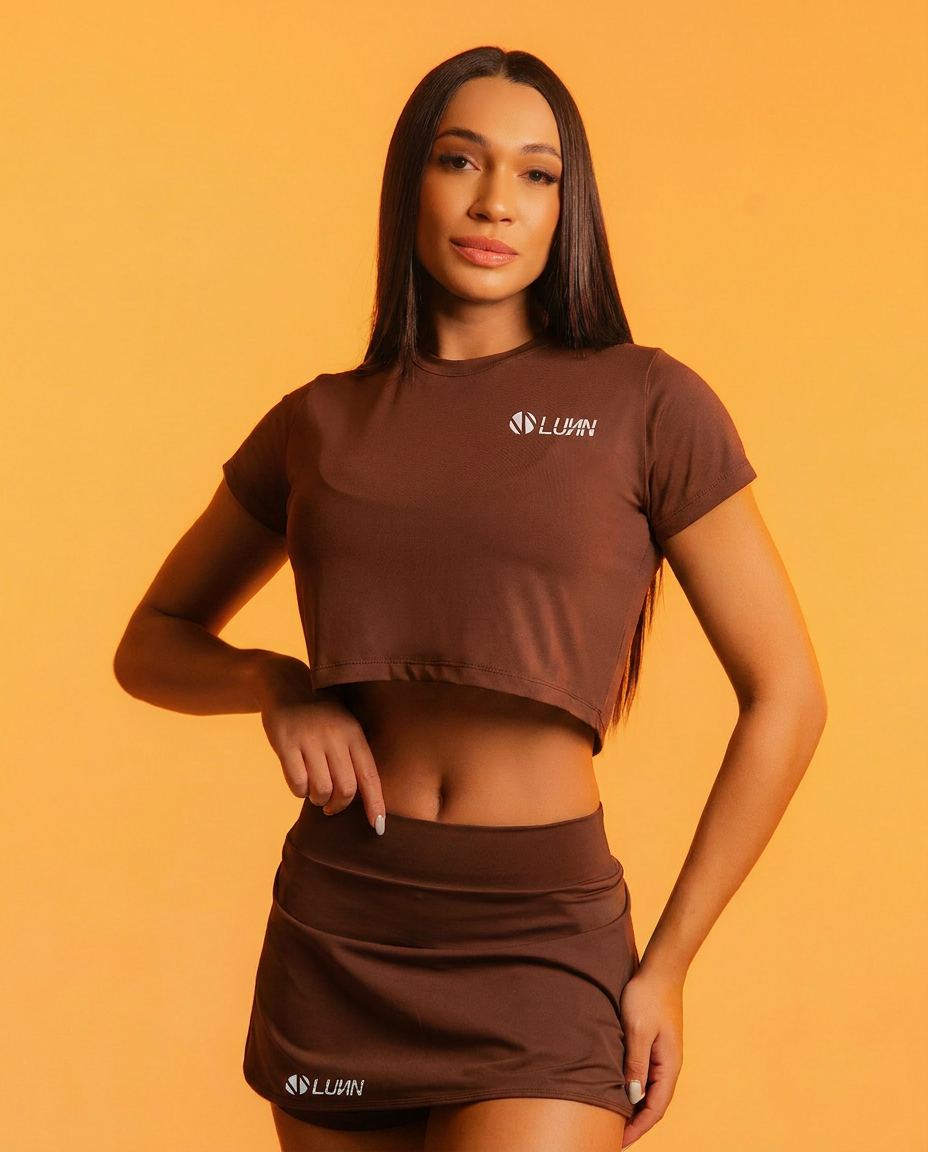 Cropped Aura Marrom