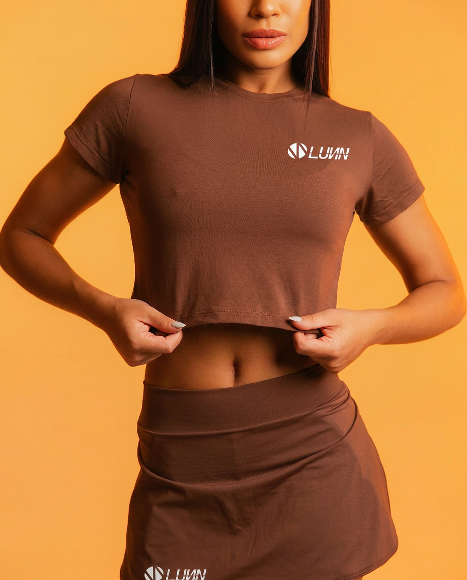 Saia Skort Luna Marrom